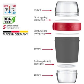 Lunchpot, 1150 ml Anthrazit