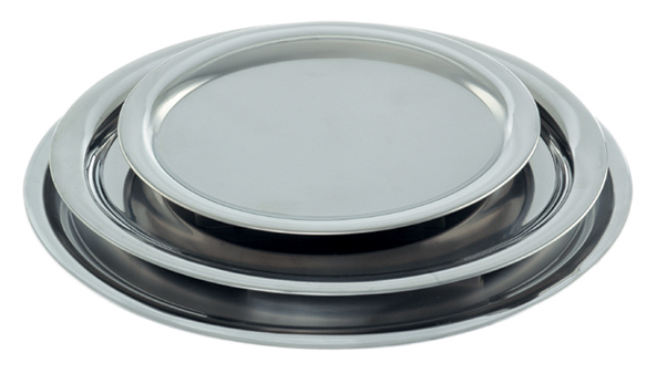 Serviertablett oval hochglanzpoliert S