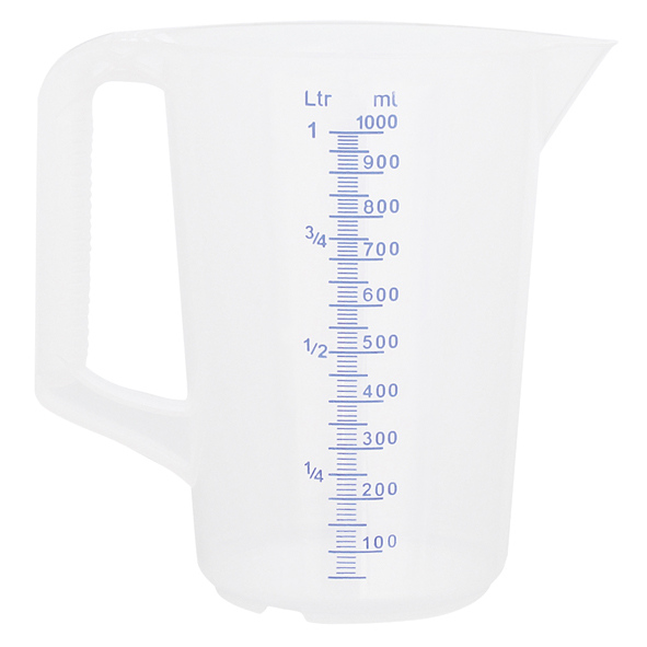 Messbecher mit geschlossenem Griff 1000ml