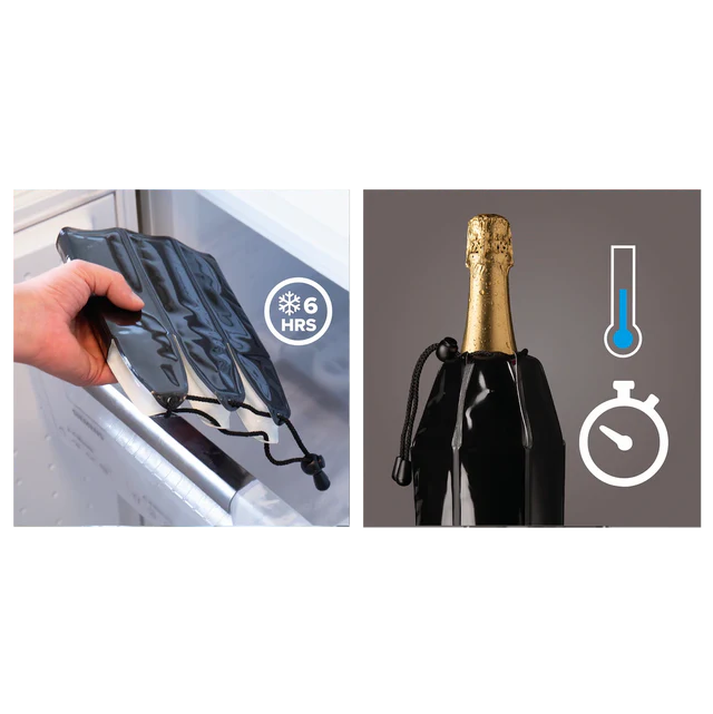Aktivkühler (Manschette) für Champagner Schwarz