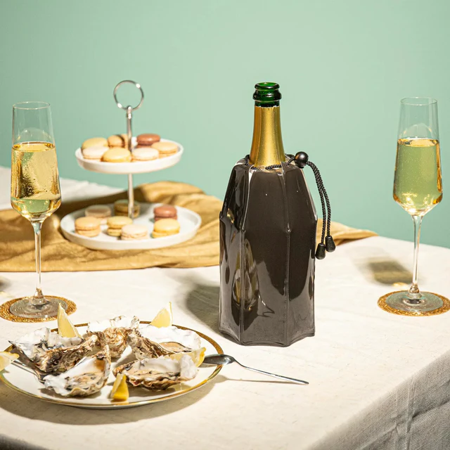 Aktivkühler (Manschette) für Champagner Schwarz