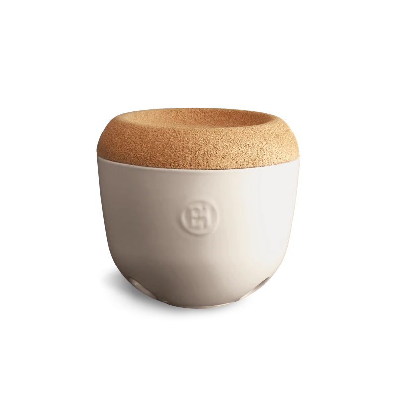 Knoblauchtopf Kork Ø 14,6cm Lehm
