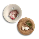 Knoblauchtopf Kork Ø 14,6cm Lehm