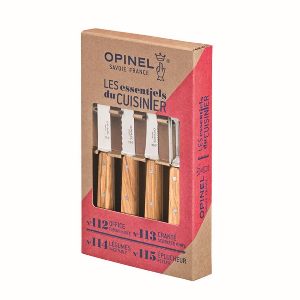 Messer-Set Essentiels 4-tlg Olivenholz 