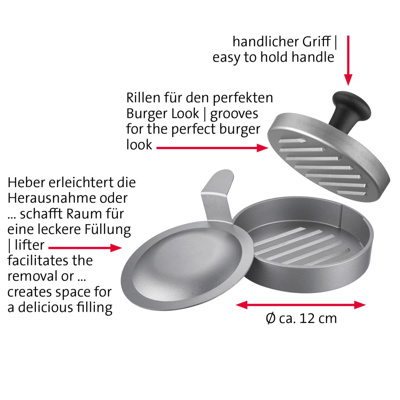 Hamburgermaker mit Heber »Uno Plus«