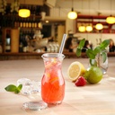 6 Trinkhalme »Glas« gerade, 200 mm + Reinigungsbürstchen