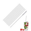 6 Trinkhalme »Glas« gerade, 200 mm + Reinigungsbürstchen