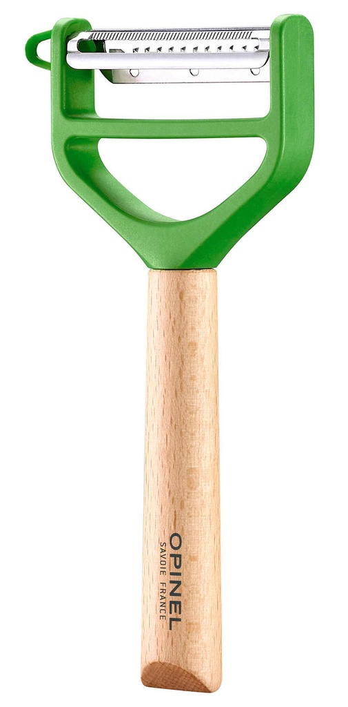 Schäler T-Duo, Buchenholzgriff grün