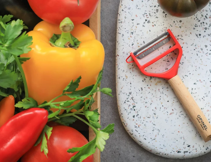 Schäler T-Duo, Buchenholzgriff