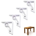 Tischtuchklammern 4er-Pkg weiss