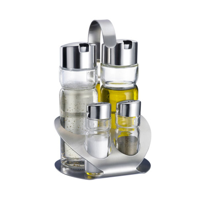 Menage Salz, Pfeffer, Essig & Öl »Wien«, 4 tlg