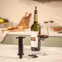 Weinausgießer & Pumpe (1 Pumpe, 1 Ausgießer mit eigenem Verschluss), Faltschachtel
