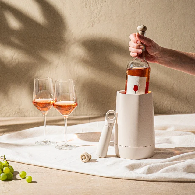 Weinpumpe Loop Faltschachtel Sand