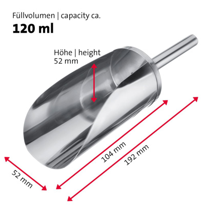 Abfüllschaufel »Hajo«, Edelstahl