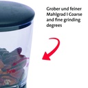 Nussmühle schwarz/transparent