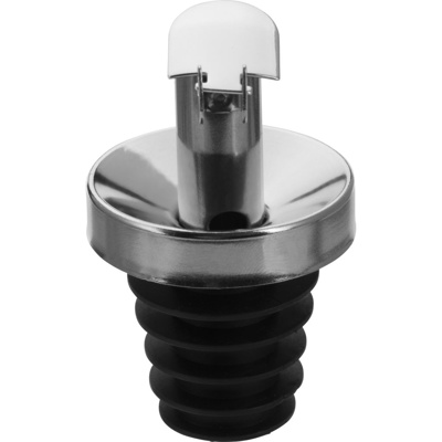 12 Ausgießer »Inox Öl-Spezial«, PE Korken, Mettallkläppchen, Display 