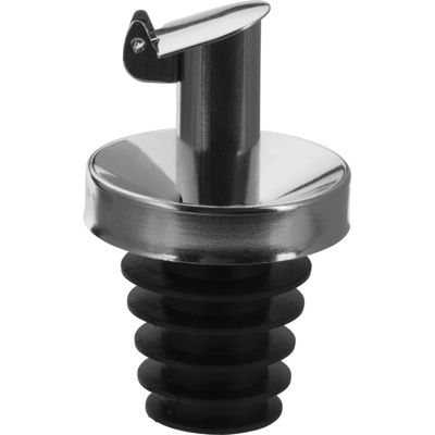 12 Ausgießer »Inox Öl-Spezial«, PE Korken, Mettallkläppchen, Display 