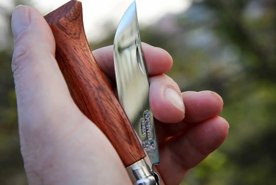 Klappmesser Luxus Edelstahl Padouk