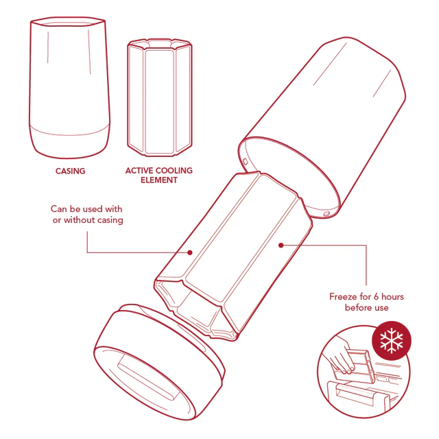 Aktiv Weinkühler Hexo, Faltschachtel