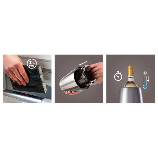 Aktiv Weinkühler Elegant schwarz, Faltschachtel