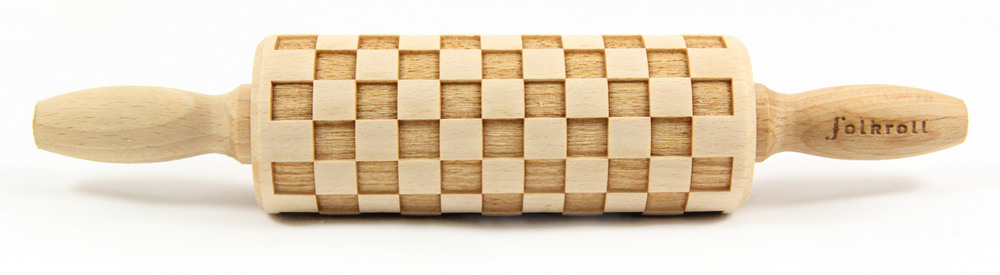 Nudelholz Schachbrett Junior 23cm