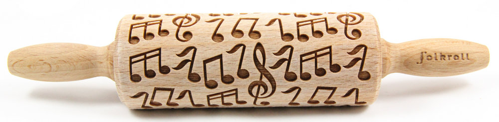 Nudelholz Noten Junior 23cm