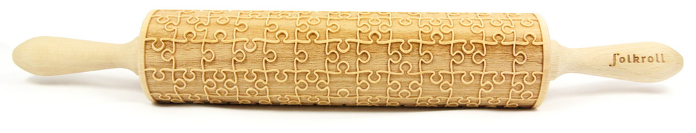 Nudelholz Puzzle Groß 43cm