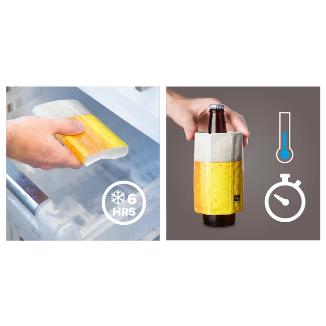 Aktivkühler für Bier, Klappverpackung