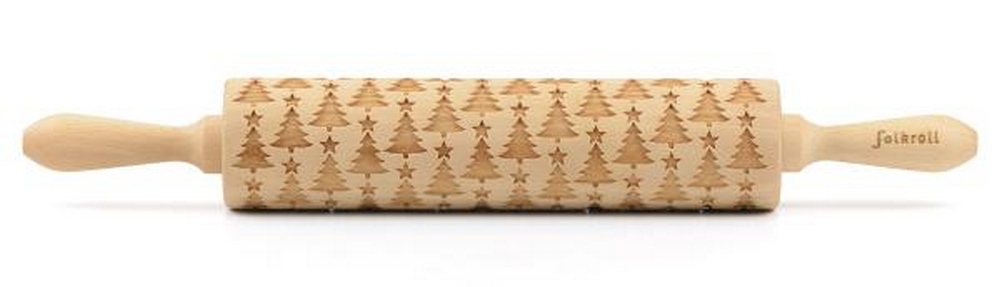 Nudelholz Weihnachtsbaum Groß 43cm