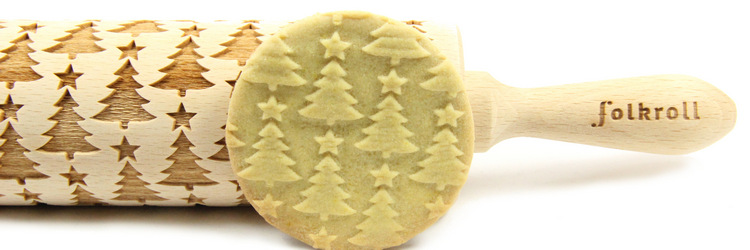 Nudelholz Weihnachtsbaum