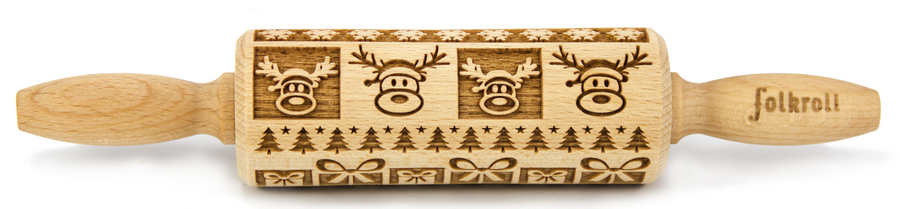 Nudelholz Weihnachtsfreude Junior 23cm