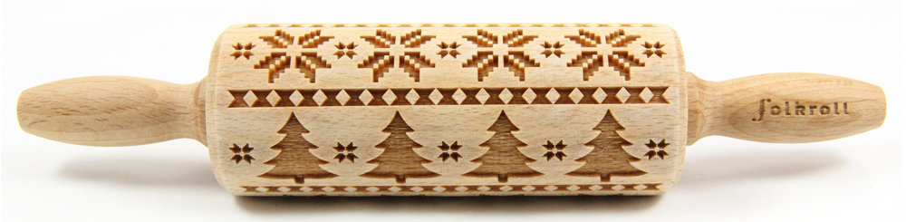 Nudelholz Skandinavische Weihnachten Junior 23cm