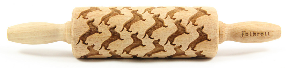 Nudelholz Dackel Junior 23cm