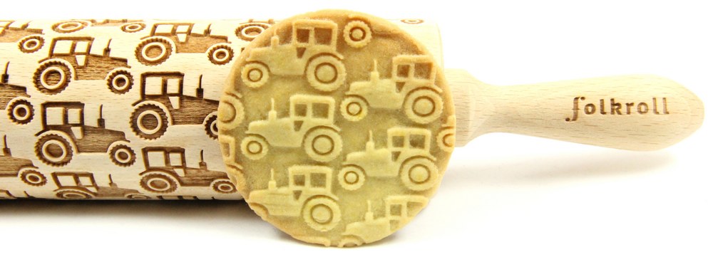 Nudelholz Traktor Groß 43cm