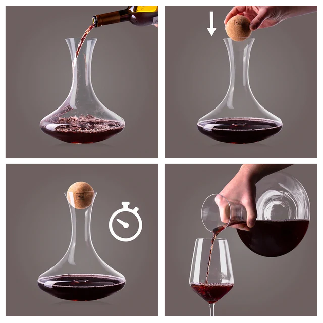 Wein Dekanter (Crystalglas), Faltschachtel