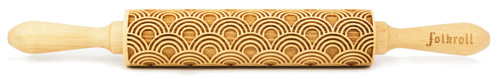 Nudelholz Art Deco Medium 37cm