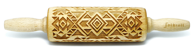 Nudelholz Aztek Muster Junior 23cm