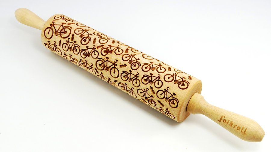 Nudelholz Fahrrad Groß 43cm