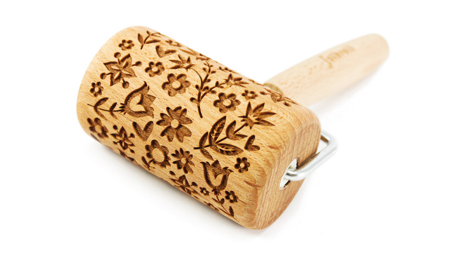 Nudelholz Flower Power Mini 9,5cm