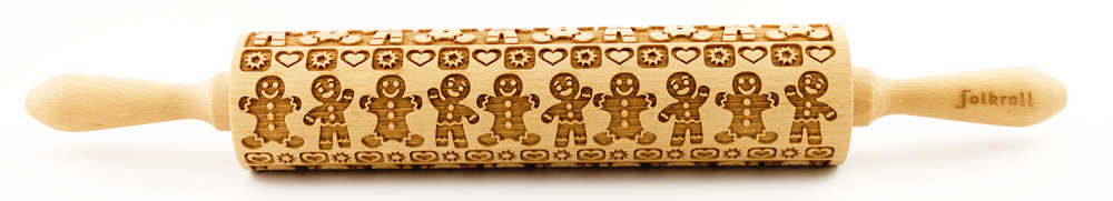 Nudelholz Lebkuchenmann Groß 43cm