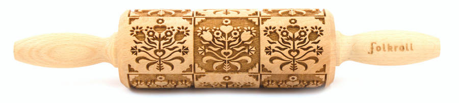 Nudelholz Blumenstempel Junior 23cm