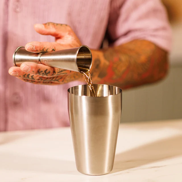 Japanischer Jigger 60/30ml Edelstahl, Karte