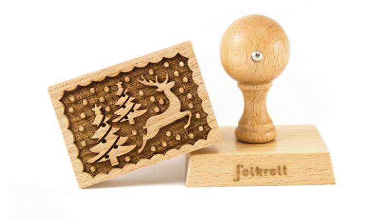 Stempel Rentier rechteckig