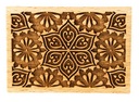 Stempel Blumenmandala rechteckig