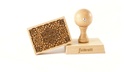 Stempel Blumenmandala rechteckig