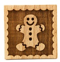 Stempel Lebkuchenmann quadratisch