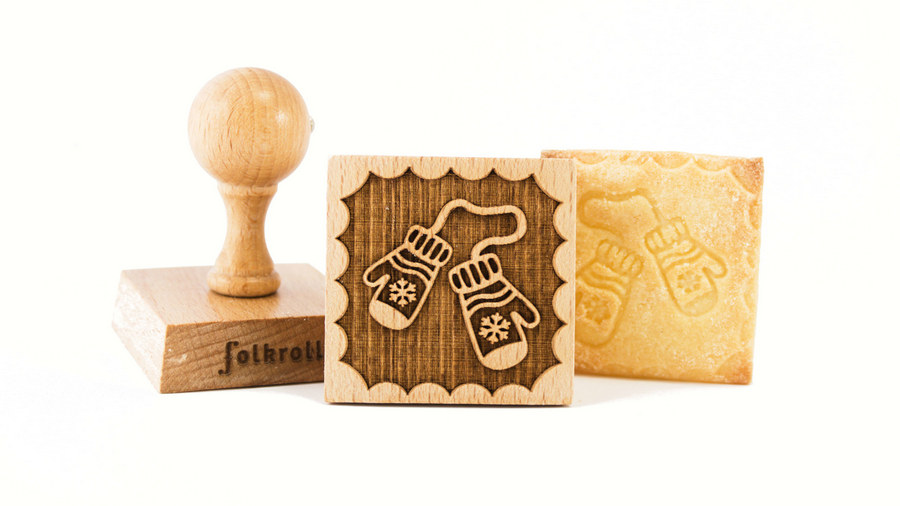 Stempel Handschuhe quadratisch