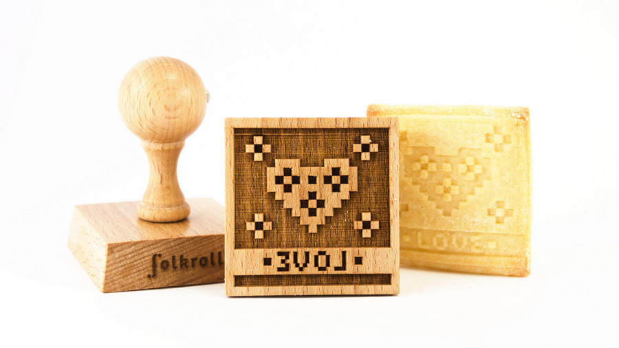 Stempel Love quadratisch