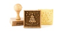 Stempel Merry Christmas quadratisch