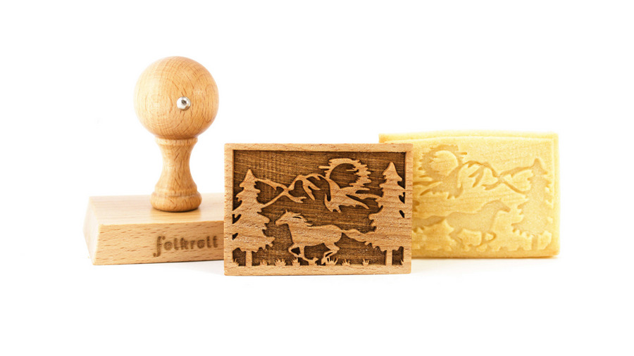 Stempel Mustang rechteckig